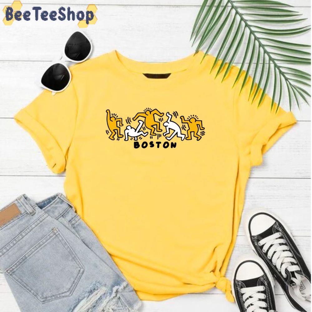 Groovy People Boston Bruins Hockey Unisex T-Shirt