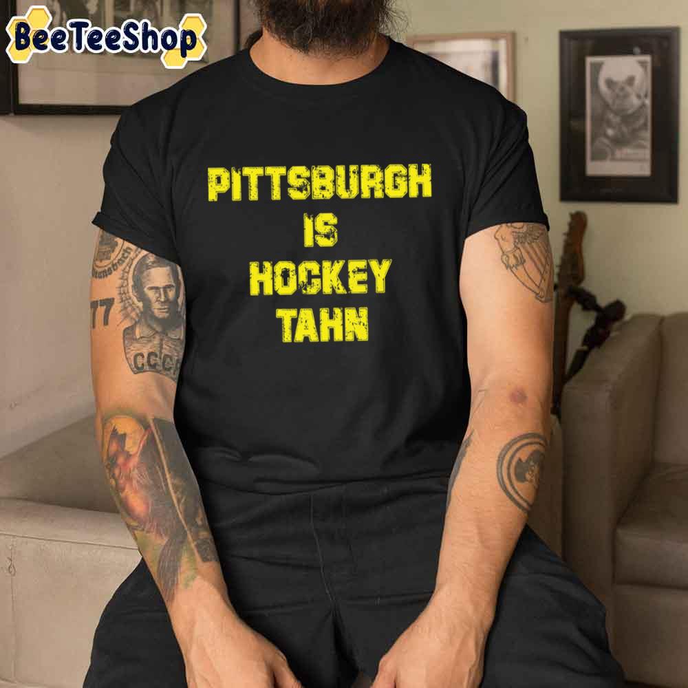 Grunge Yellow Style Pittsburgh Penguins Hockey Unisex T-Shirt