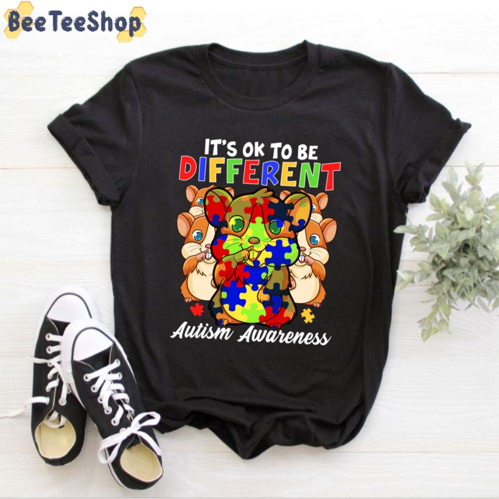 Hamster It’s Ok To Be Different Autism Awareness Unisex T-Shirt