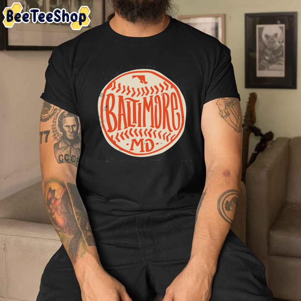 Hand Drawn Baltimore Orioles Baseball Unisex T-Shirt