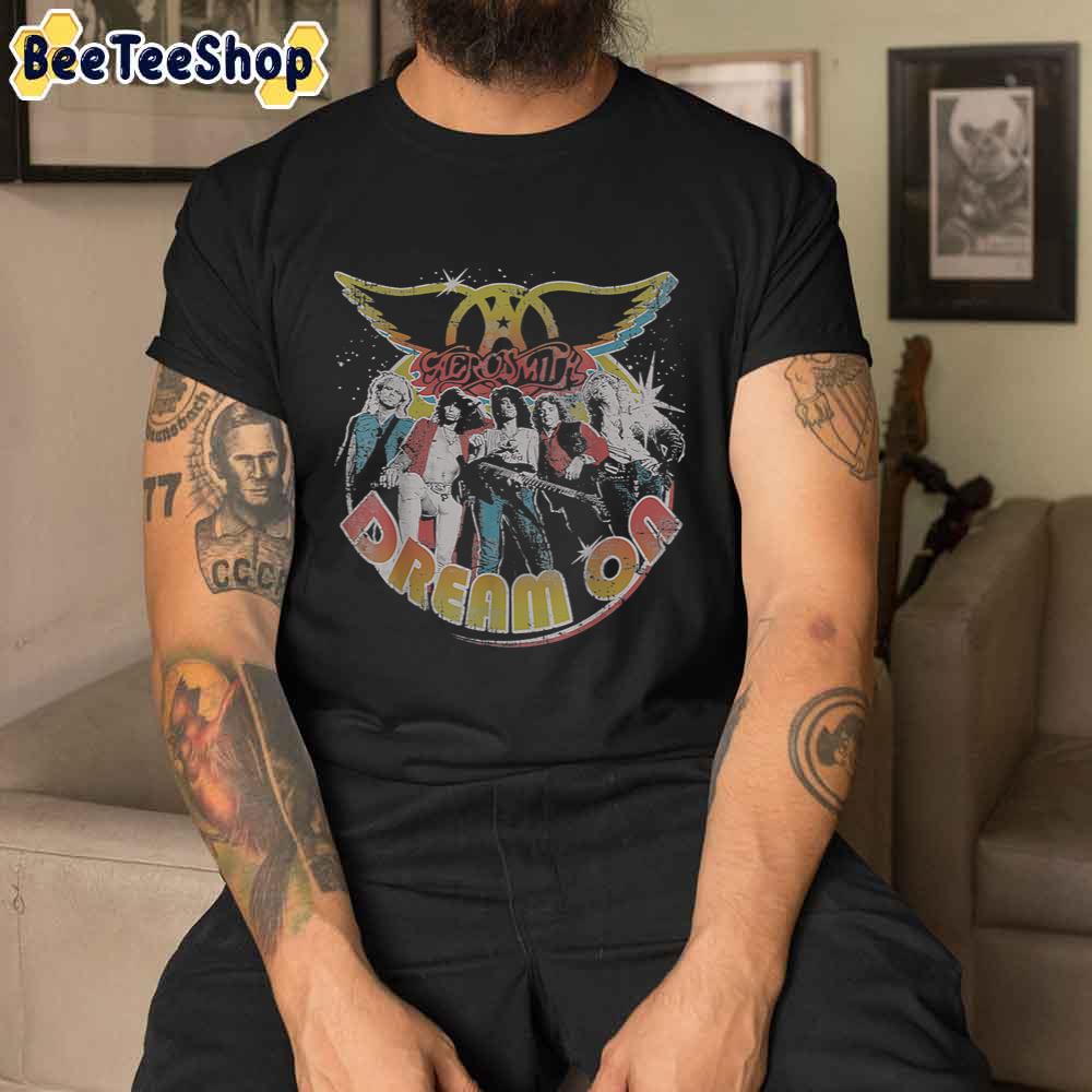 Heavy Metal Dream On Portrait Aerosmith Unisex T-Shirt