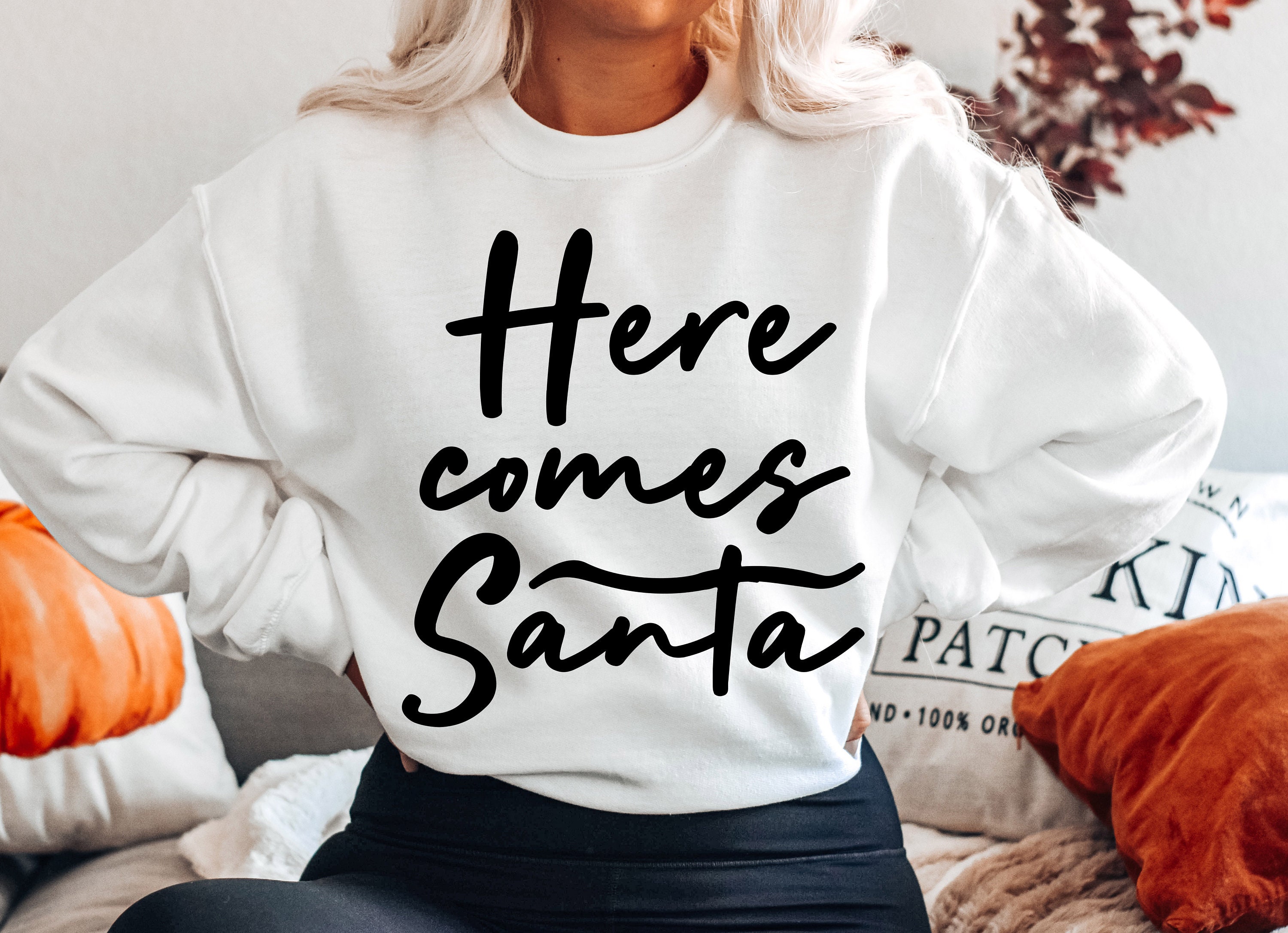 Here Comes Santa Christmas Unisex Sweatshirt