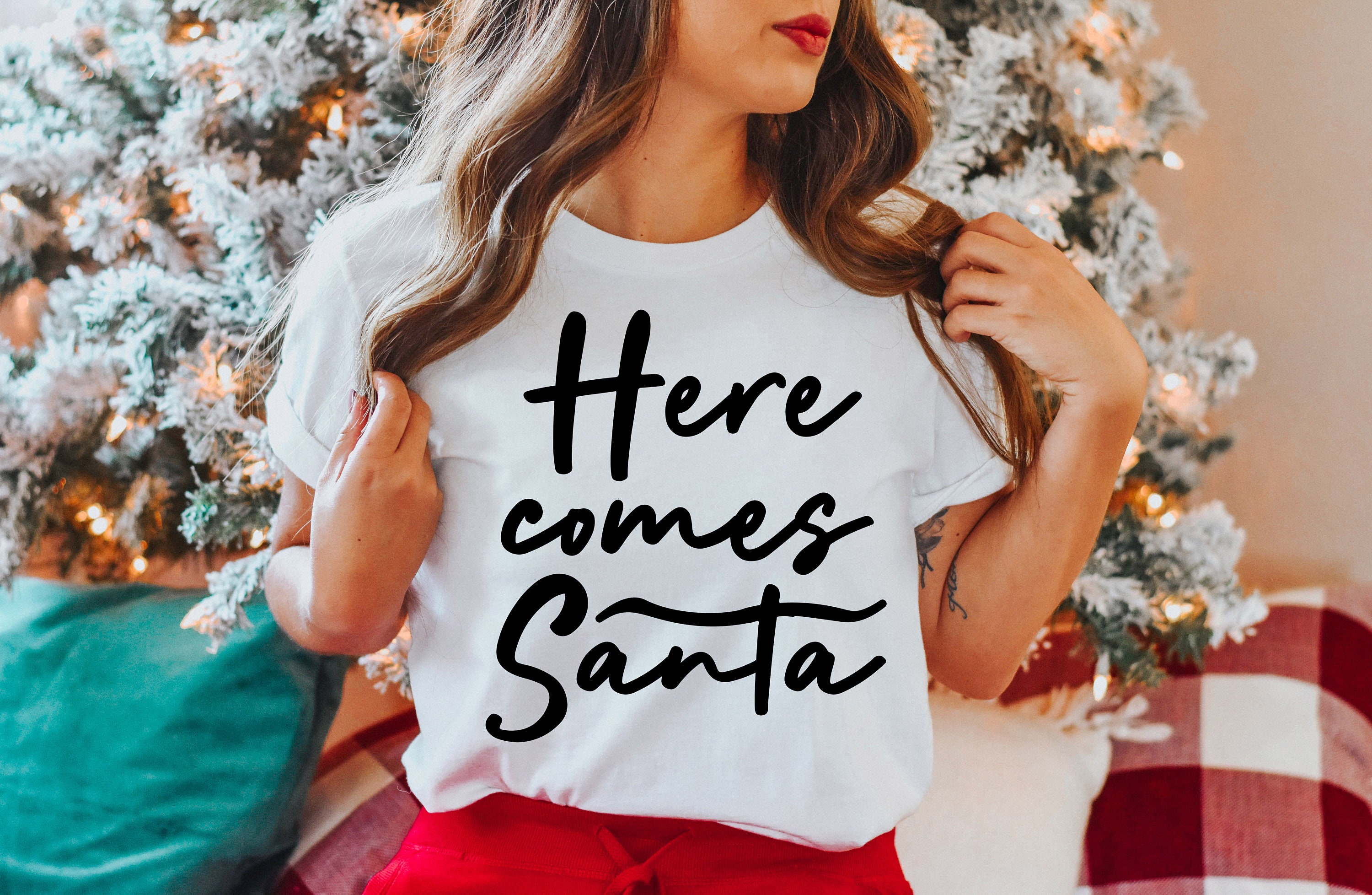 Here Comes Santa Christmas Unisex Sweatshirt