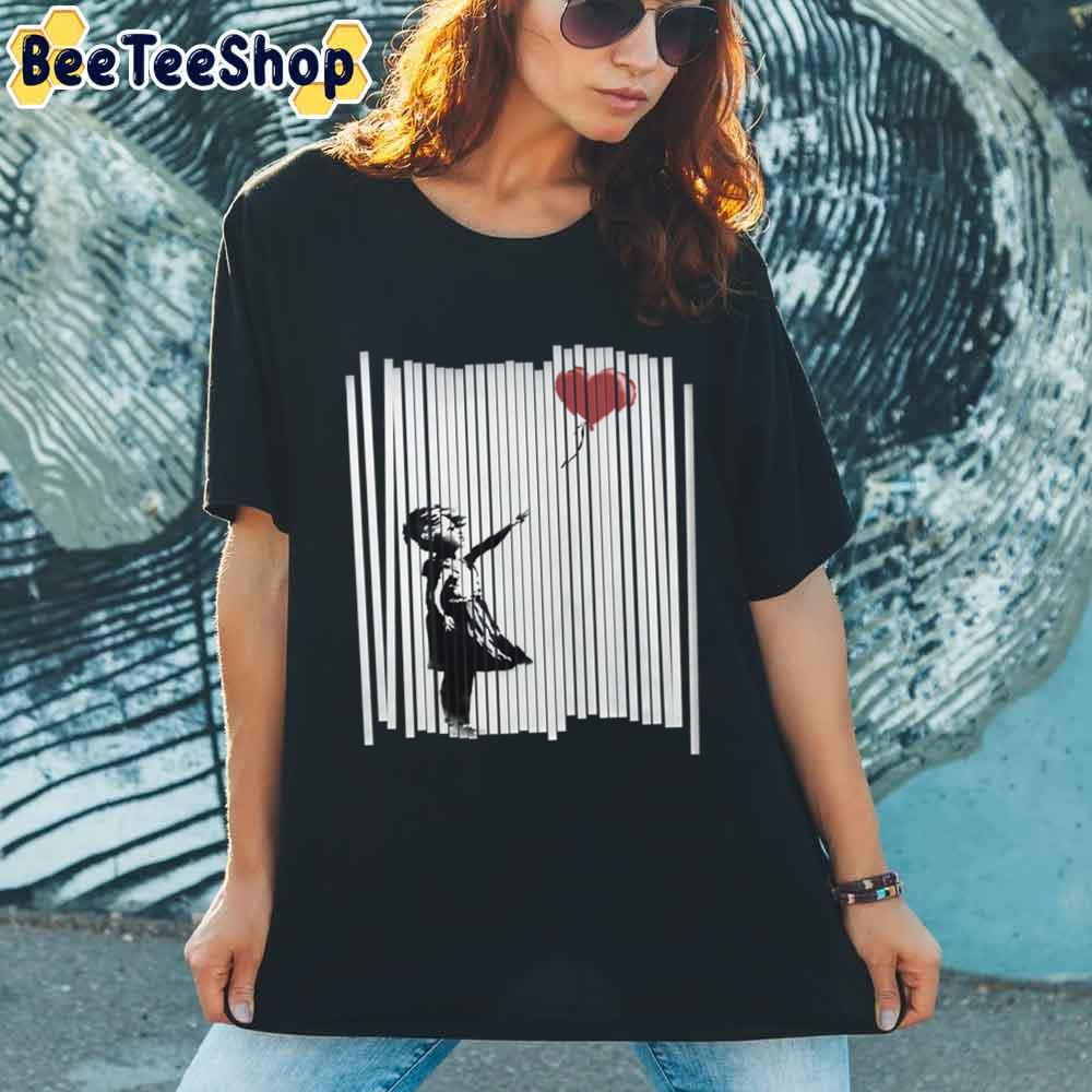 Hey I Fixed It Banksy Shredded Balloon Girl Unisex T-Shirt