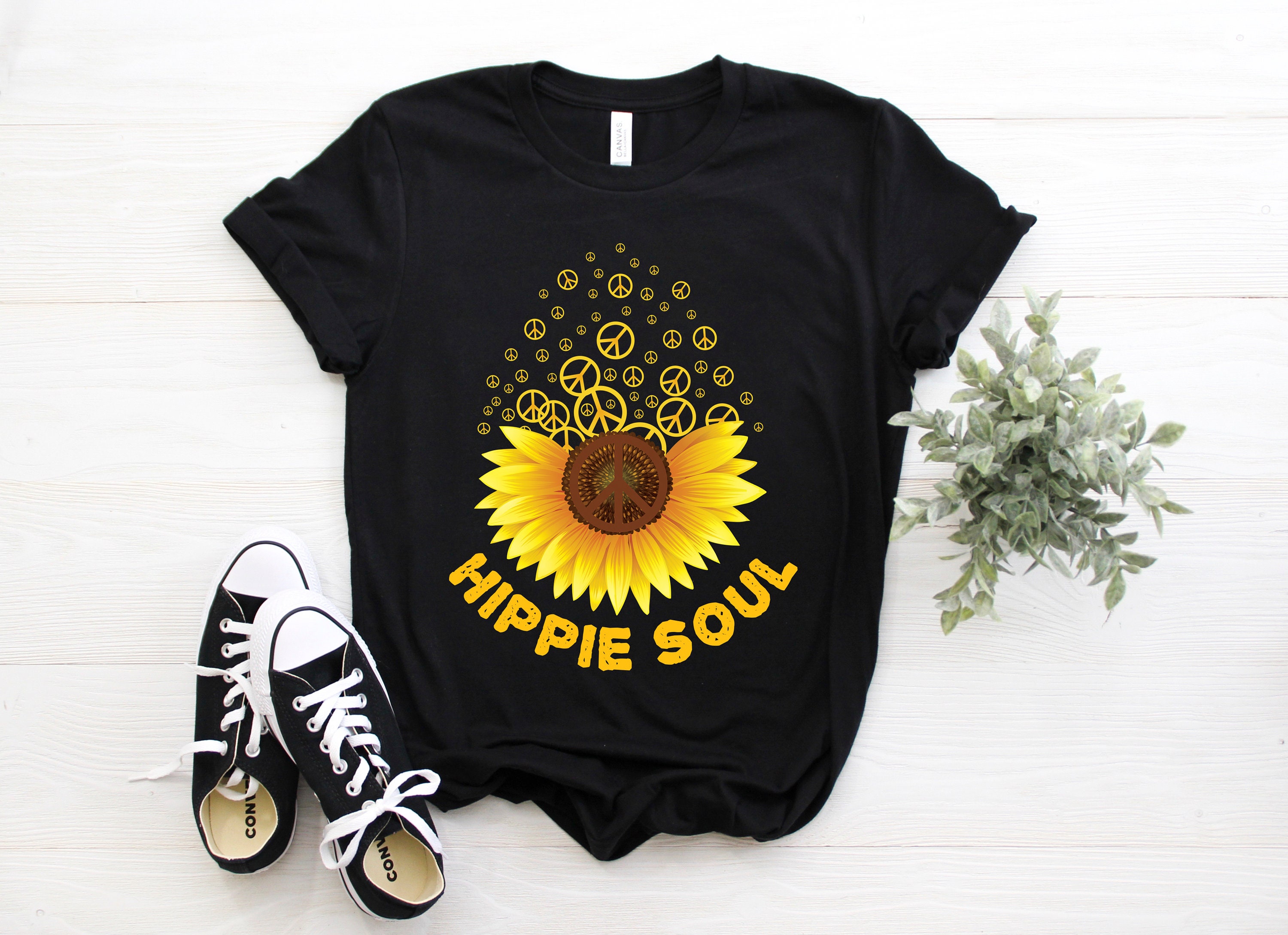 Hippie Vintage Retro Disco Costume Party Festival 70s 80s 60s Unisex T-Shirt