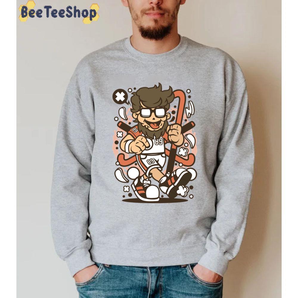 Hipster Field Hockey Unisex Sweatshirt