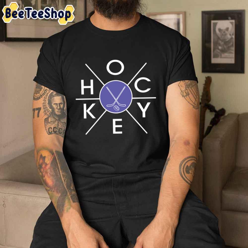 Hockey Hex Cross Design Unisex T-Shirt