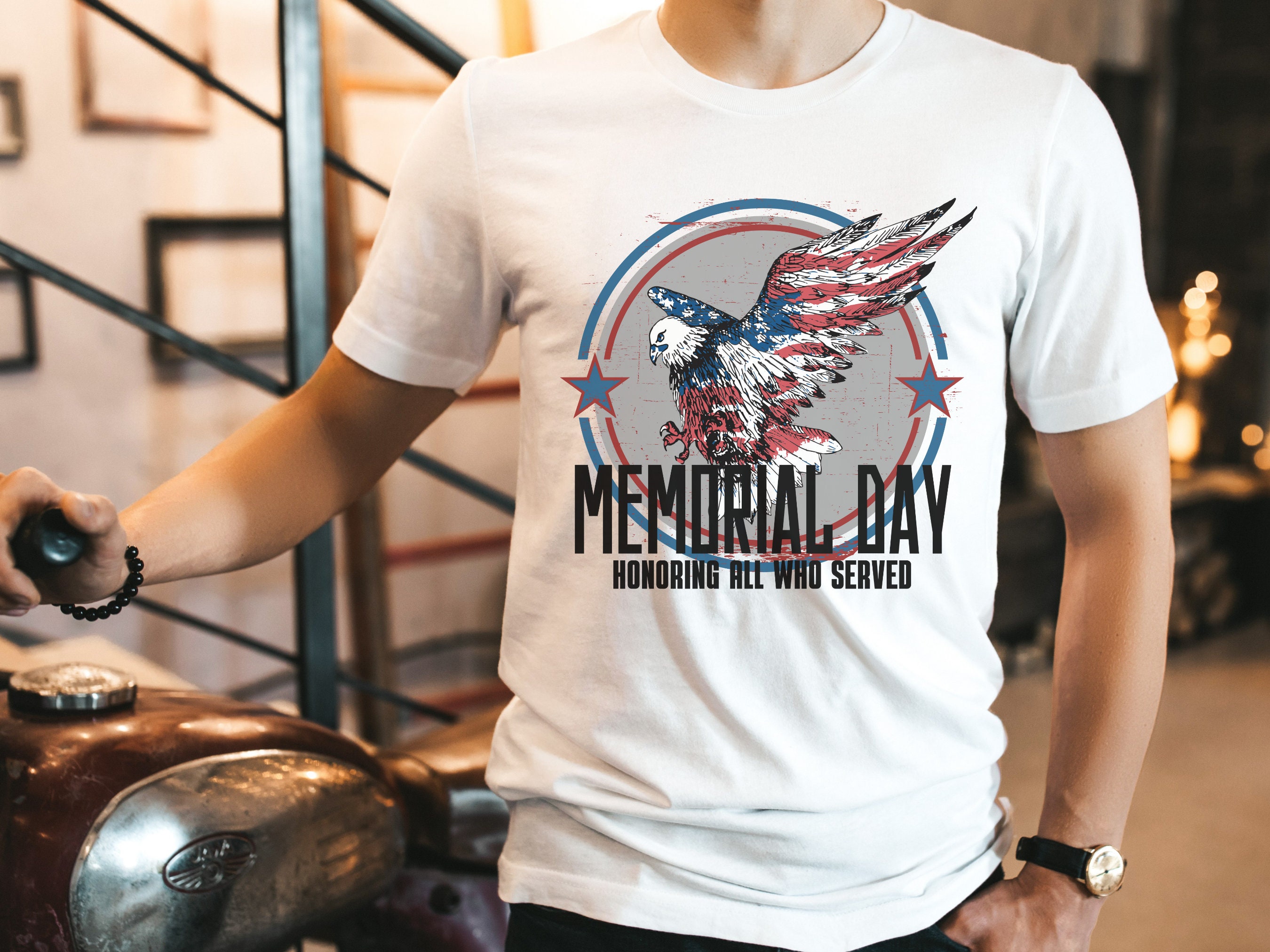 Honoring All Who Served Memorial Day Unisex T-Shirt