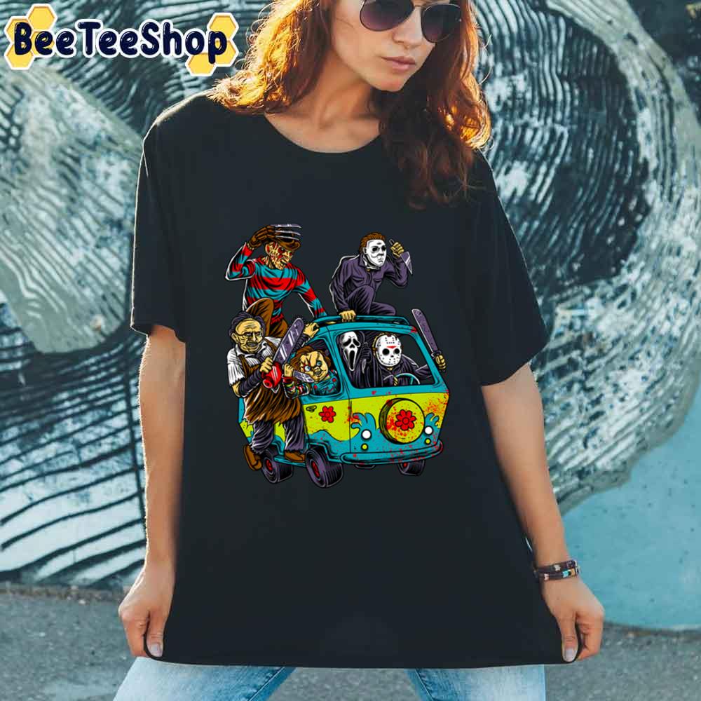 Horror Hippie Car Happy Hippie Day Unisex T-Shirt