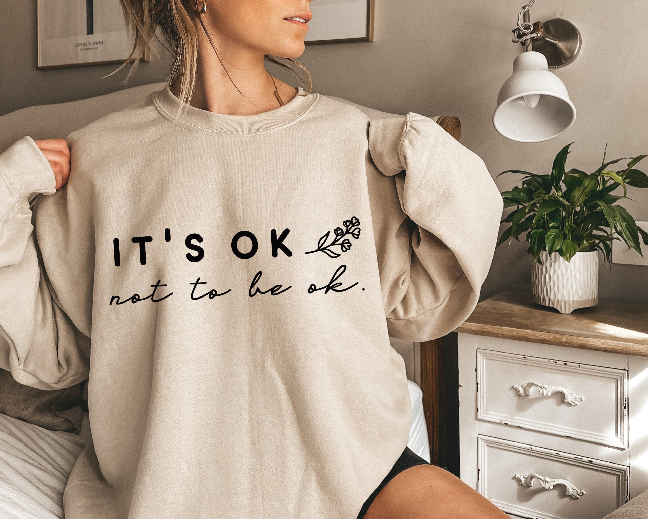 Horror Style It's Ok Not To Be Ok Unisex Sweatshirt - Beeteeshop