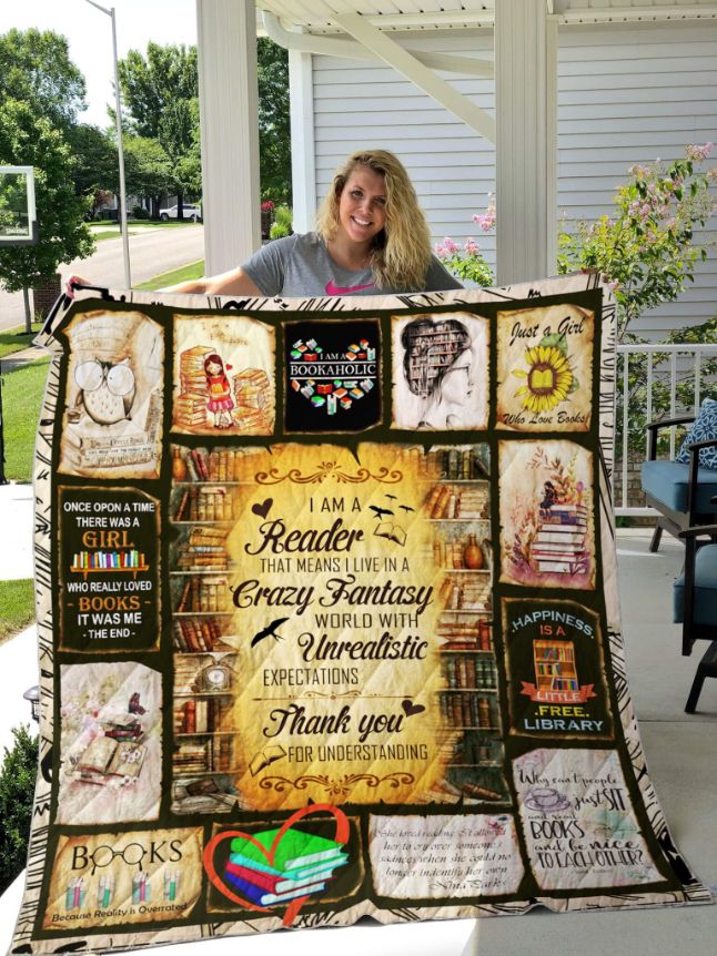 I Am A Reader Quilt Blanket