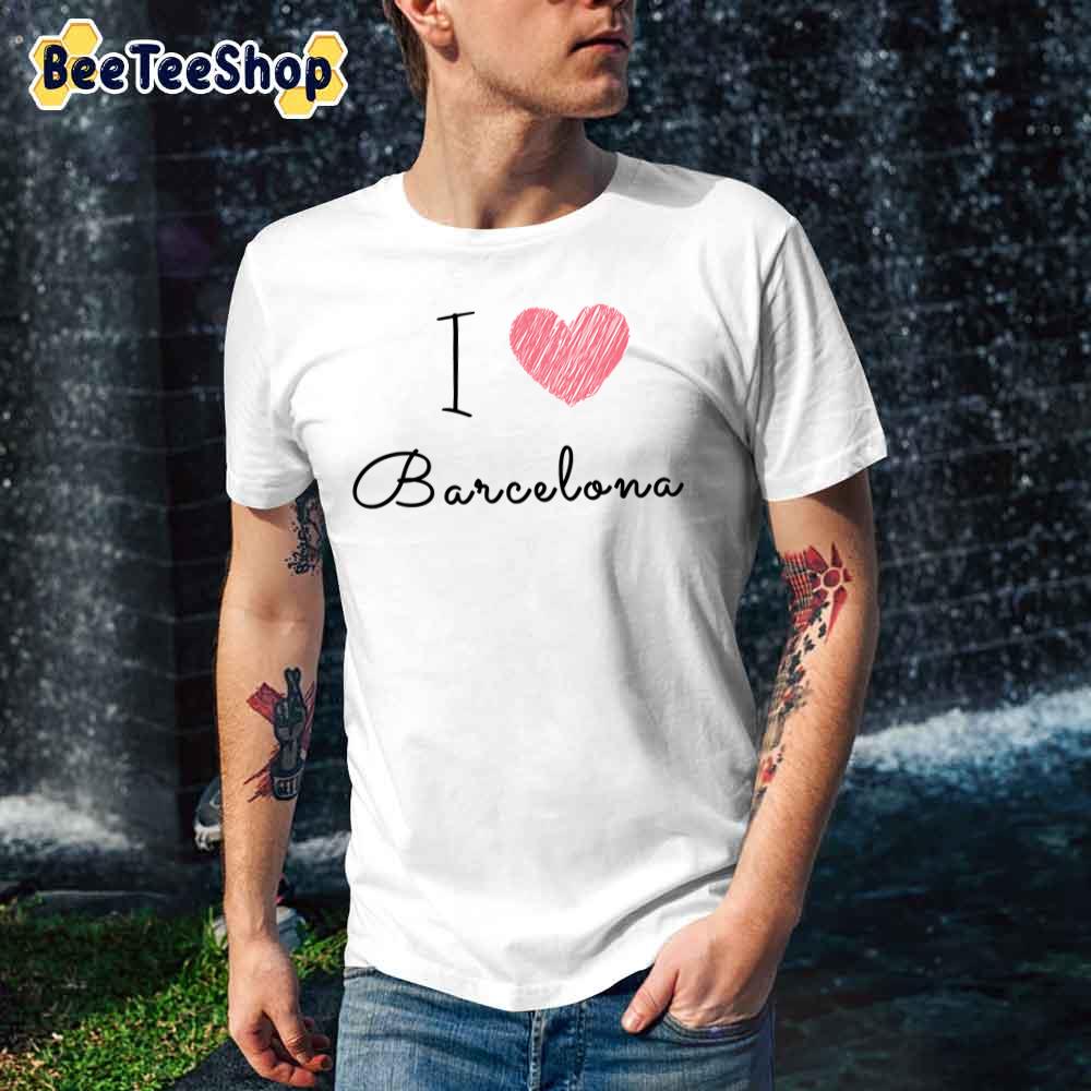 I Love Barca Barcelona Football Unisex T-Shirt