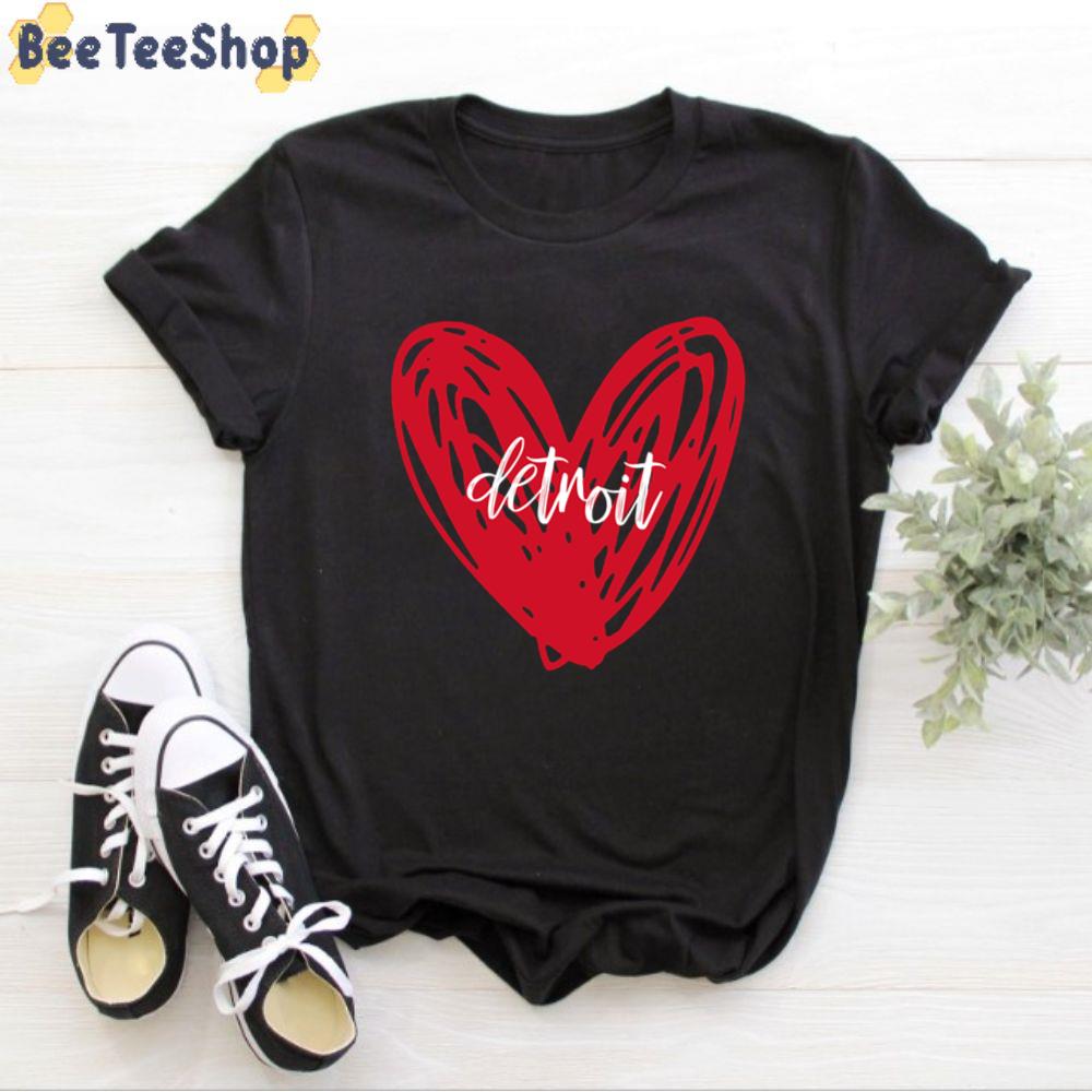 I Love Detroit Red Wings Hockey Unisex T-Shirt