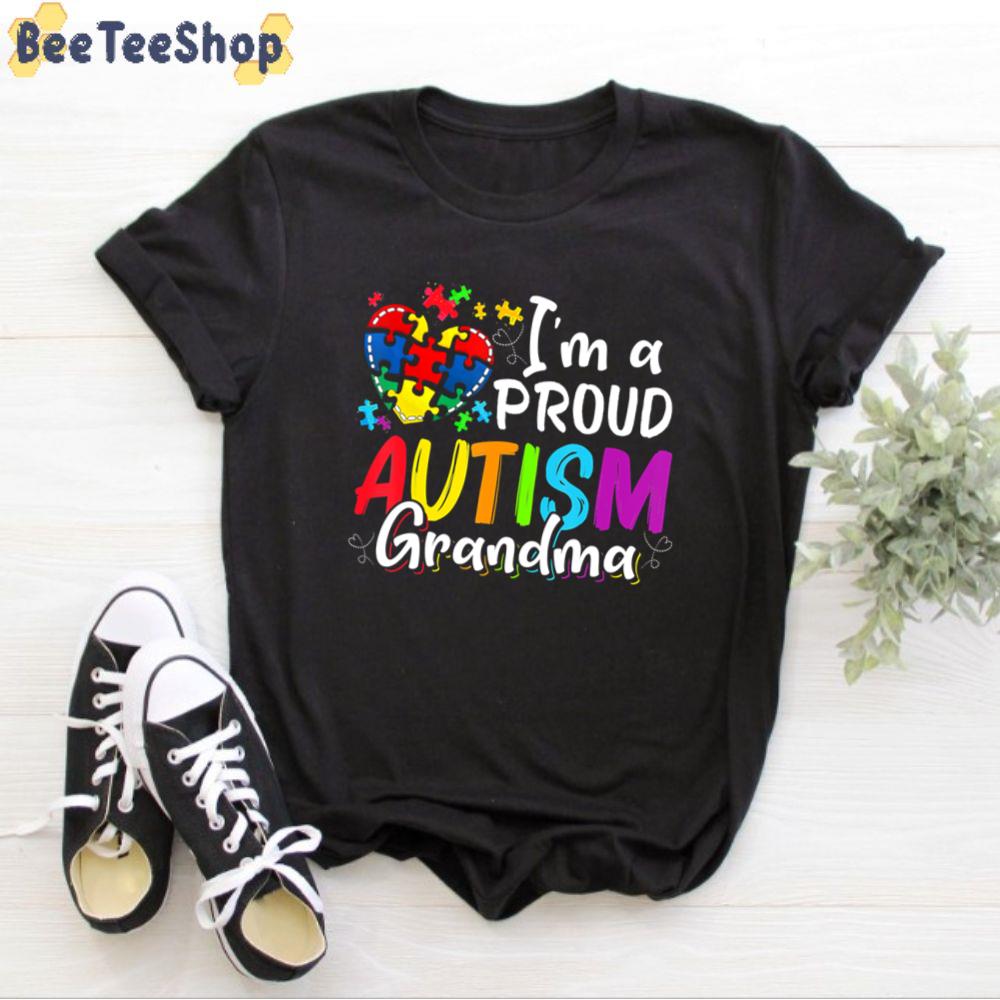 Im A Proud Autism Grandma Unisex T-Shirt