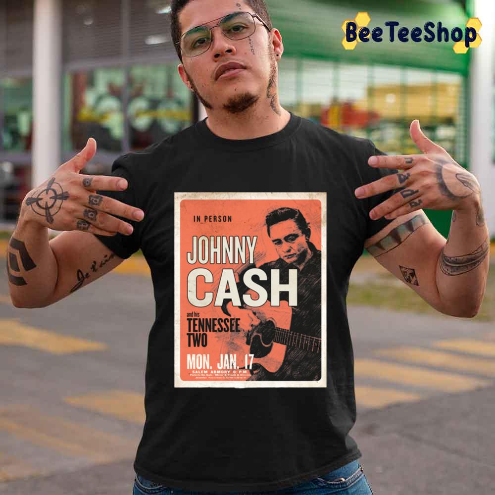 Johnny Cash And His Tennessee Two Vintage Concert Unisex T-Shirt