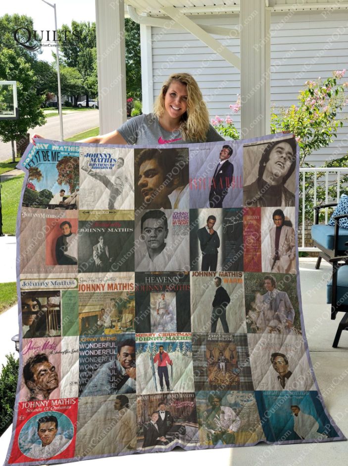 Johnny Mathis Albums Quilt Blanket