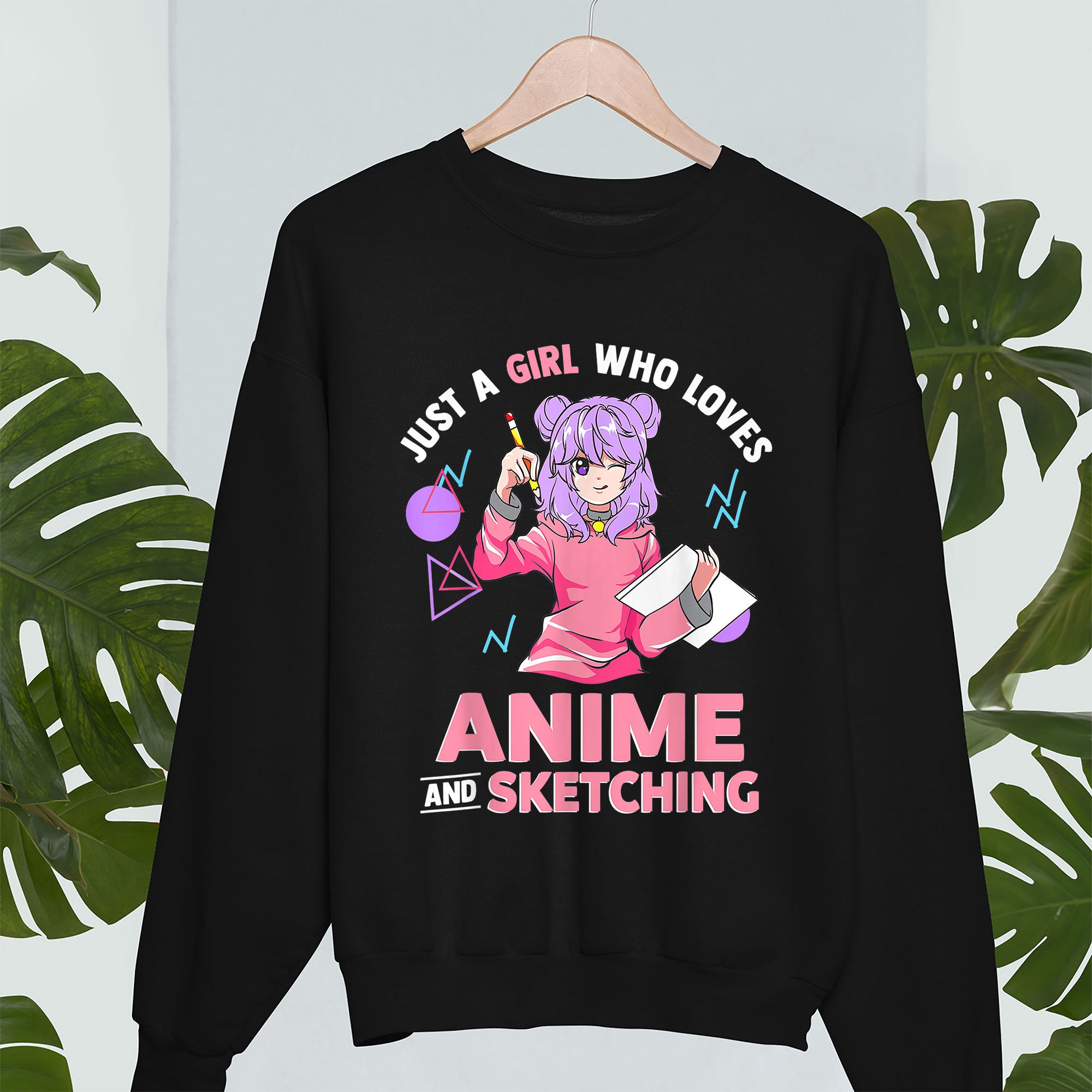 Just A Girl Who Loves Anime And Sketching Japan Manga Anime Unisex  Sweatshirt - Beeteeshop