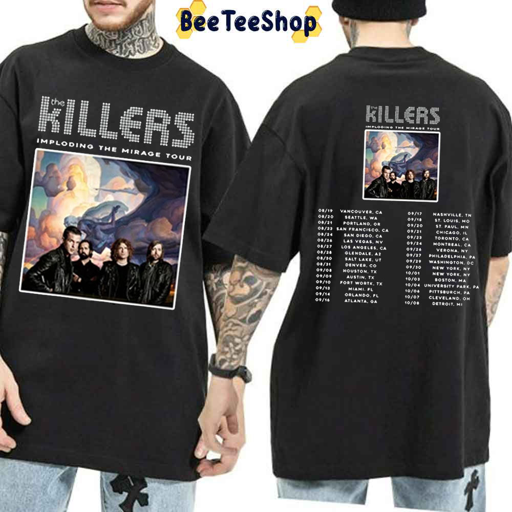 Killers Imploderen Van De Mirage Tour 2022 Unisex T-Shirt