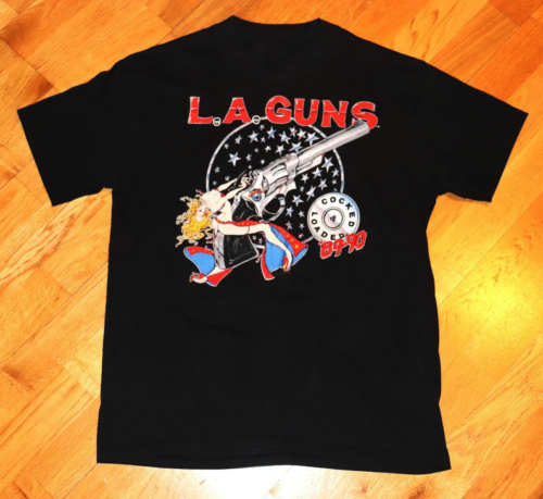 La Guns Cotton Black Unisex T-Shirt