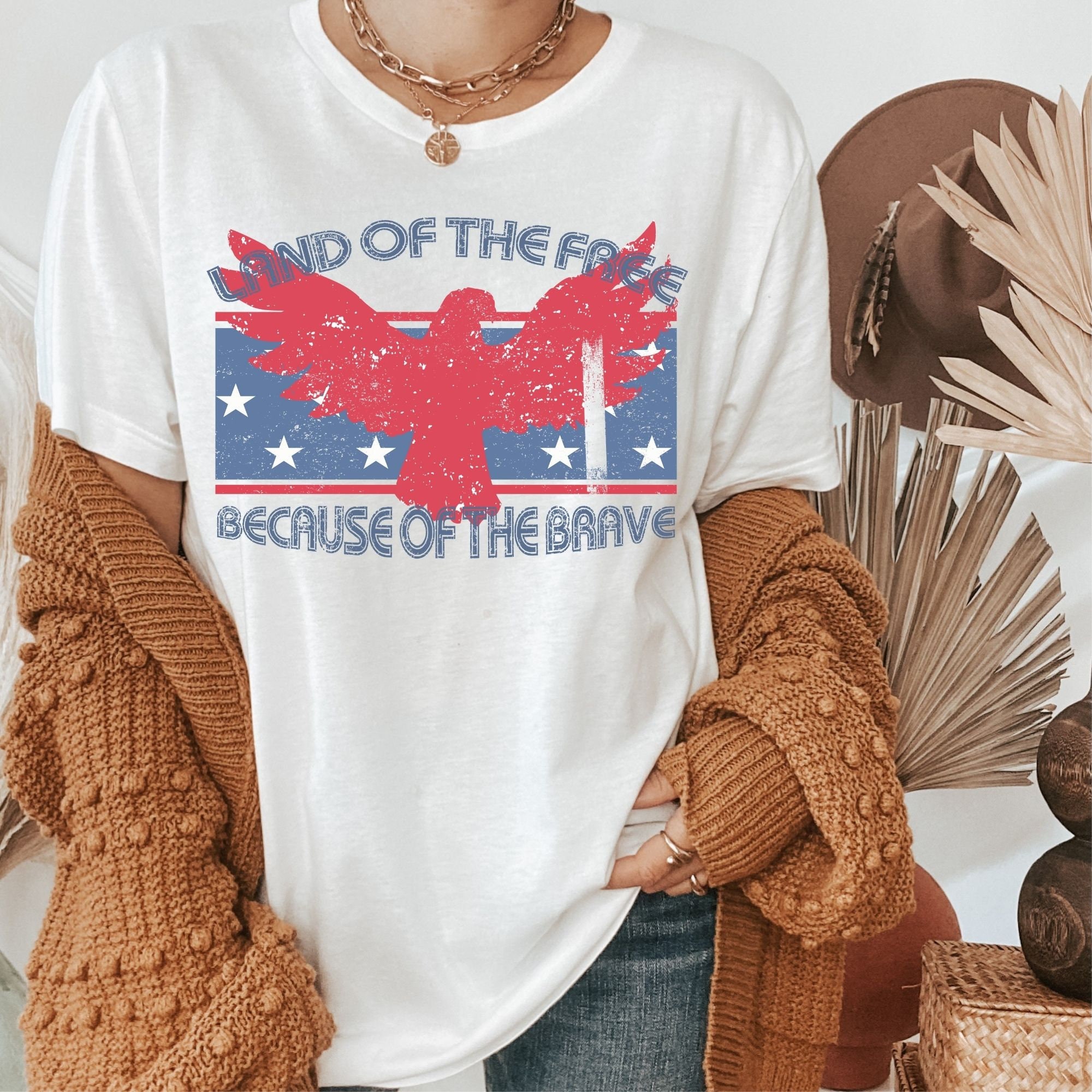 Land Of The Free Because Os The Brave Memorial Day Unisex T-Shirt