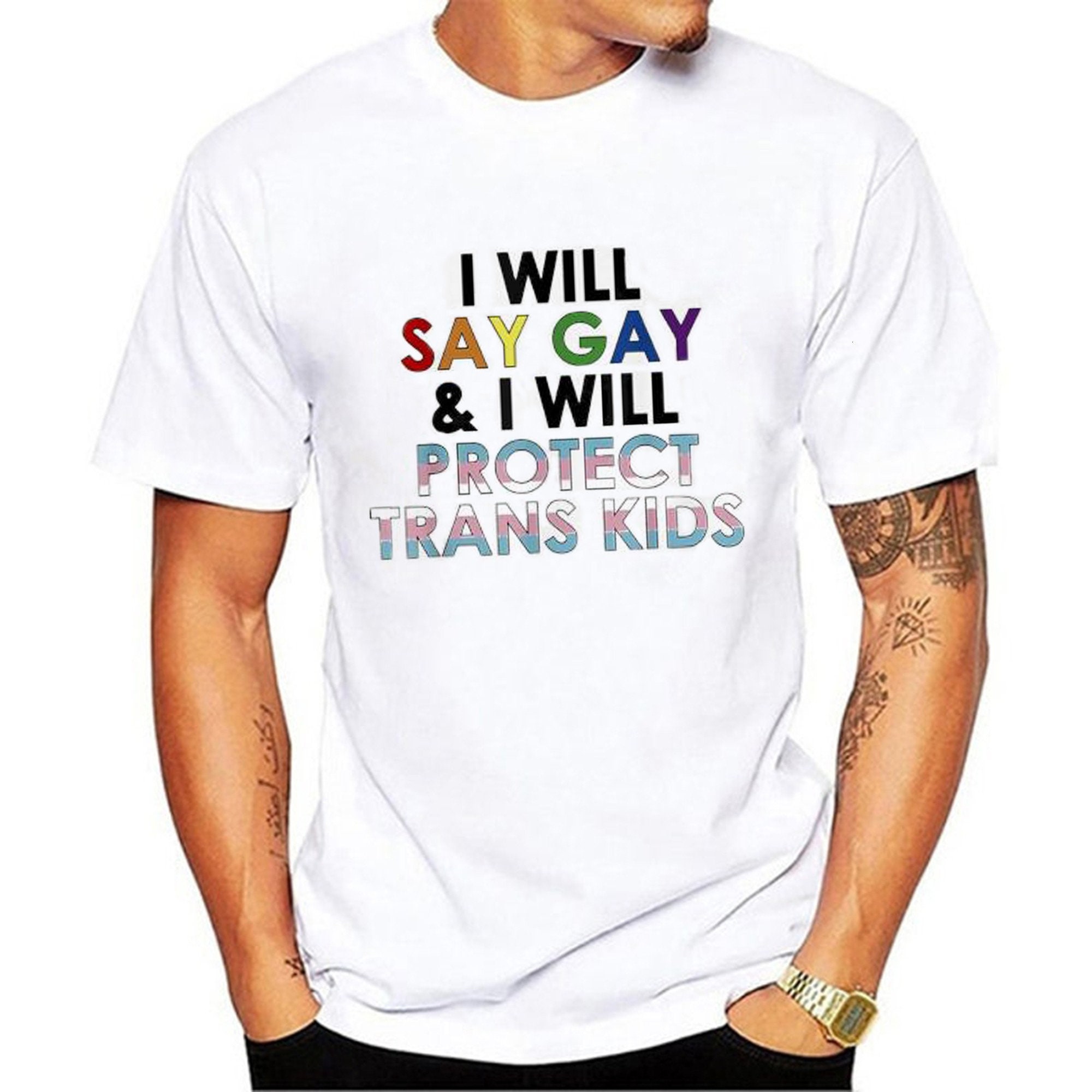 Lgbtq Rights Stonewall Riots I Will Say Gay And Protect Trans Kids Unisex T-Shirt