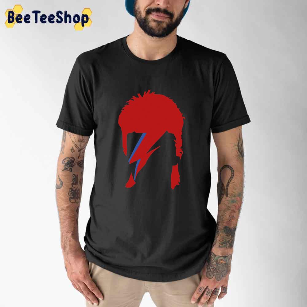 Lightning In Face David Bowie Style Unisex T-Shirt