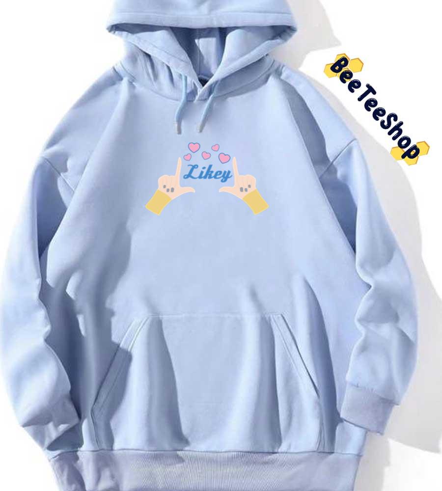 Likey Cute Song Lyrics Twice Kpop Unisex Hoodie