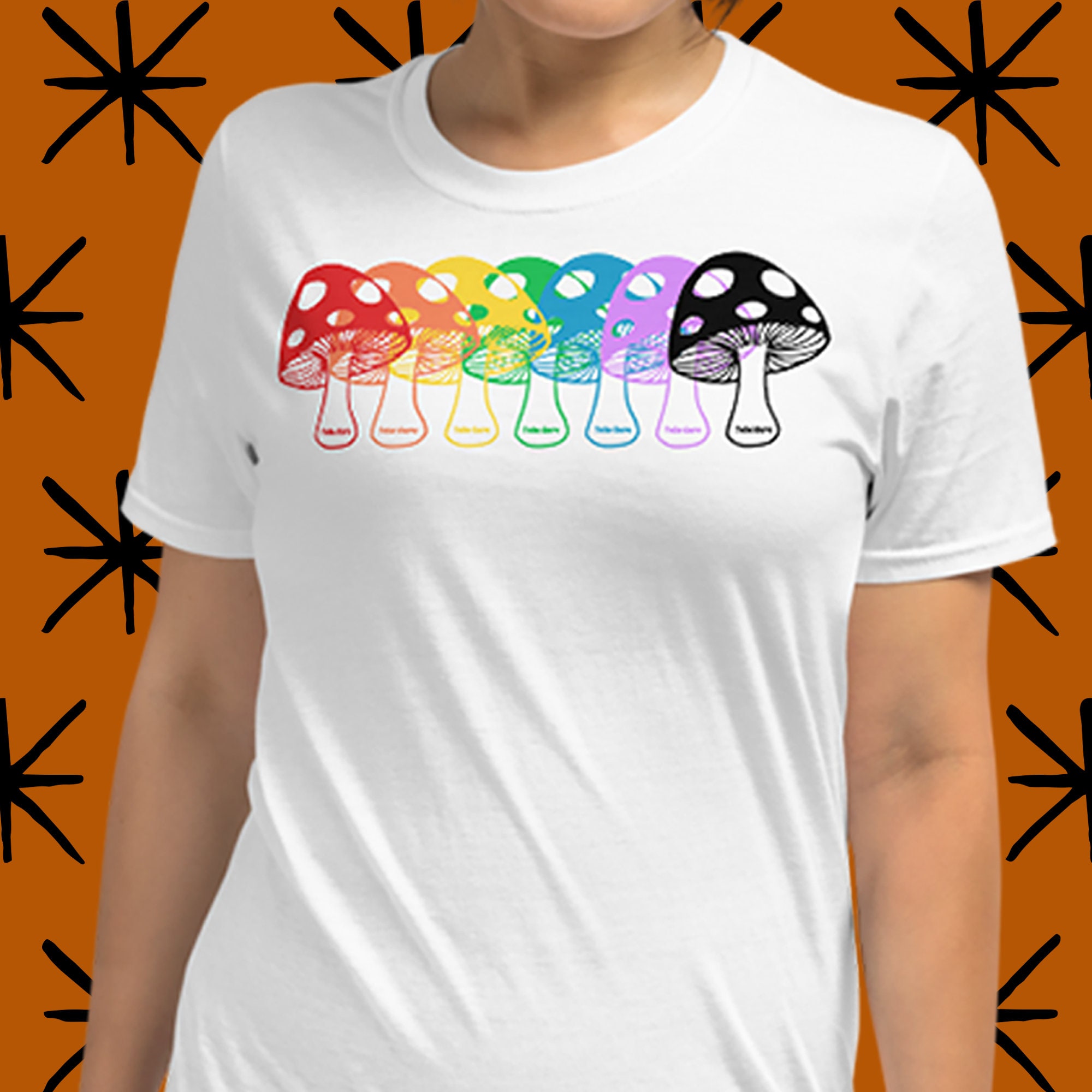 Magic Mushroom Hippie Style Unisex T-Shirt