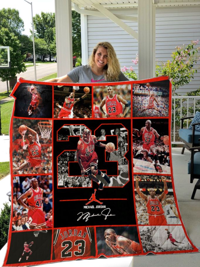 Michael Jordan 23 Quilt Blanket