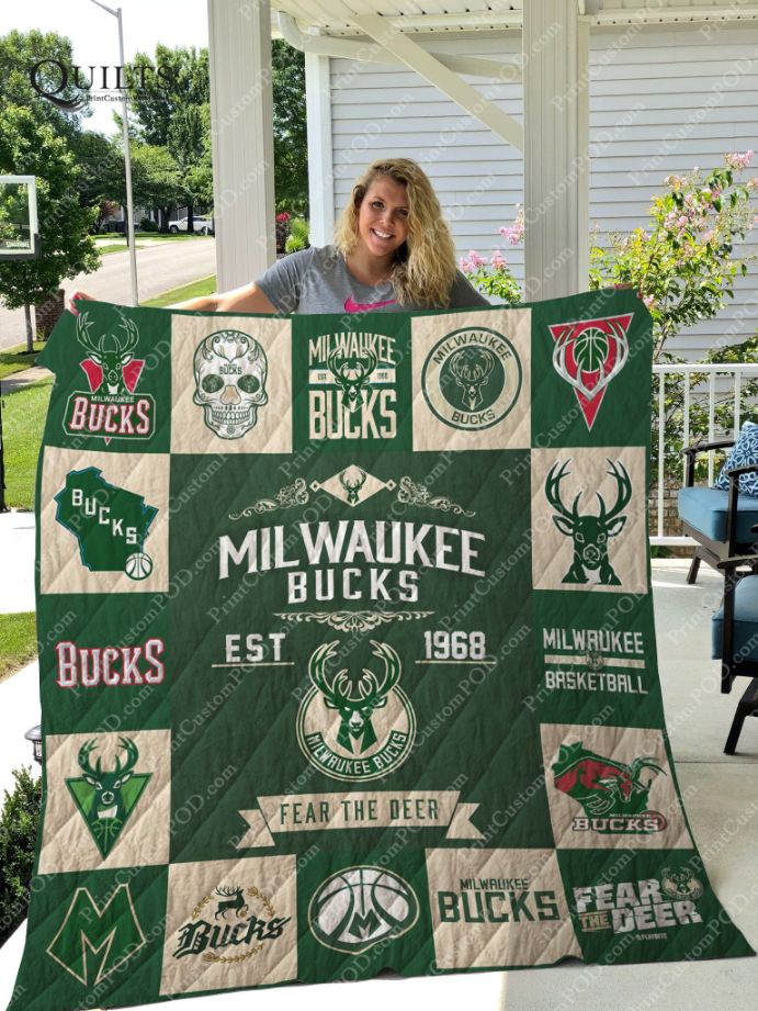 Milwaukee Bucks Quilt Blanket