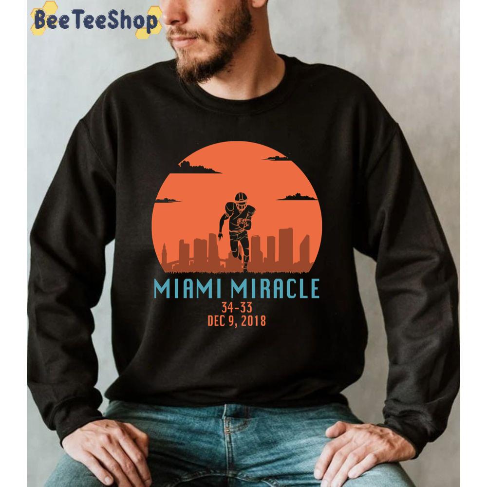 Miracle Funny Miami Dolphins Football Unisex Sweatshirt