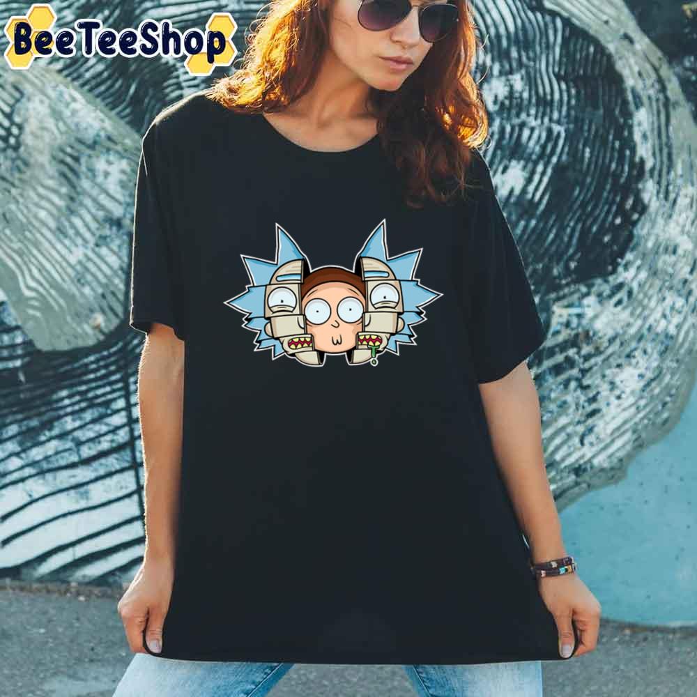 Morty’s Drawing That Separates Rick’s Head In Two unisex T-Shirt