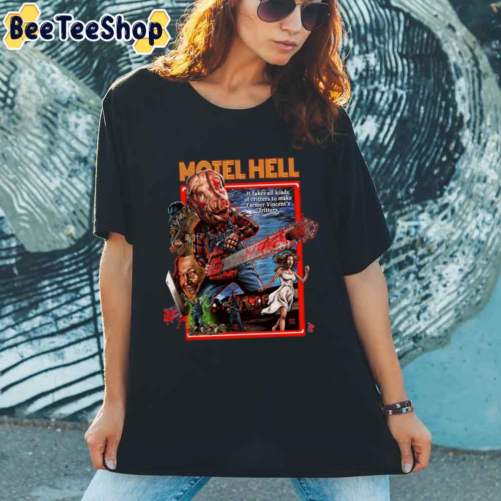 Motel Hello Special Ed Cover Art(1980) Horror Merch Unisex T-Shirt