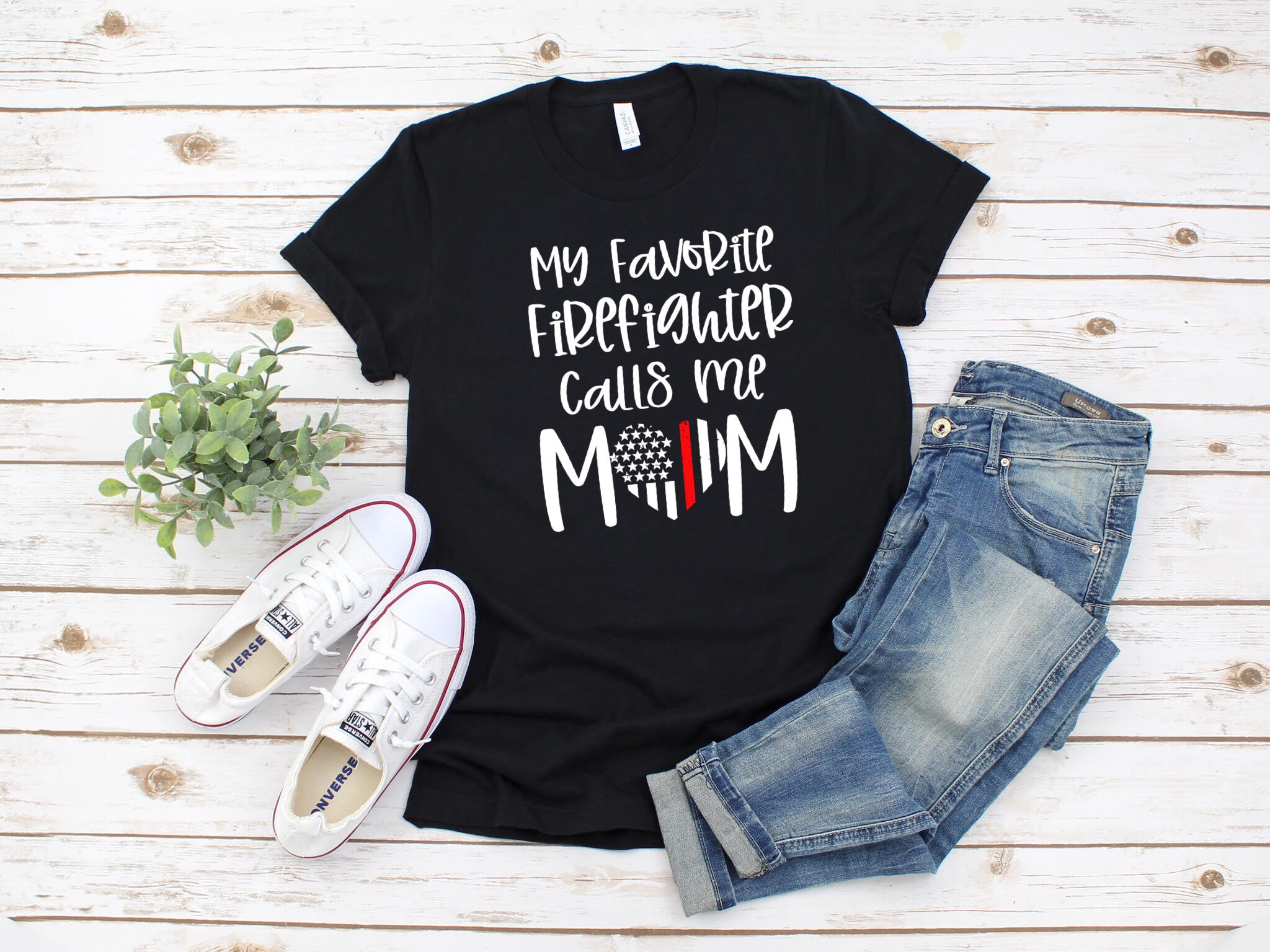 My Favorite Firefighter Calls Me Mom Unisex T-Shirt