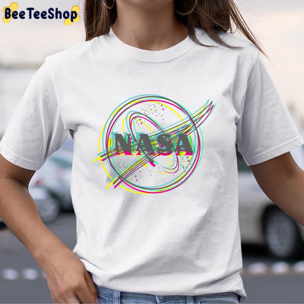 Nasa Typography 3d Unisex T-Shirt