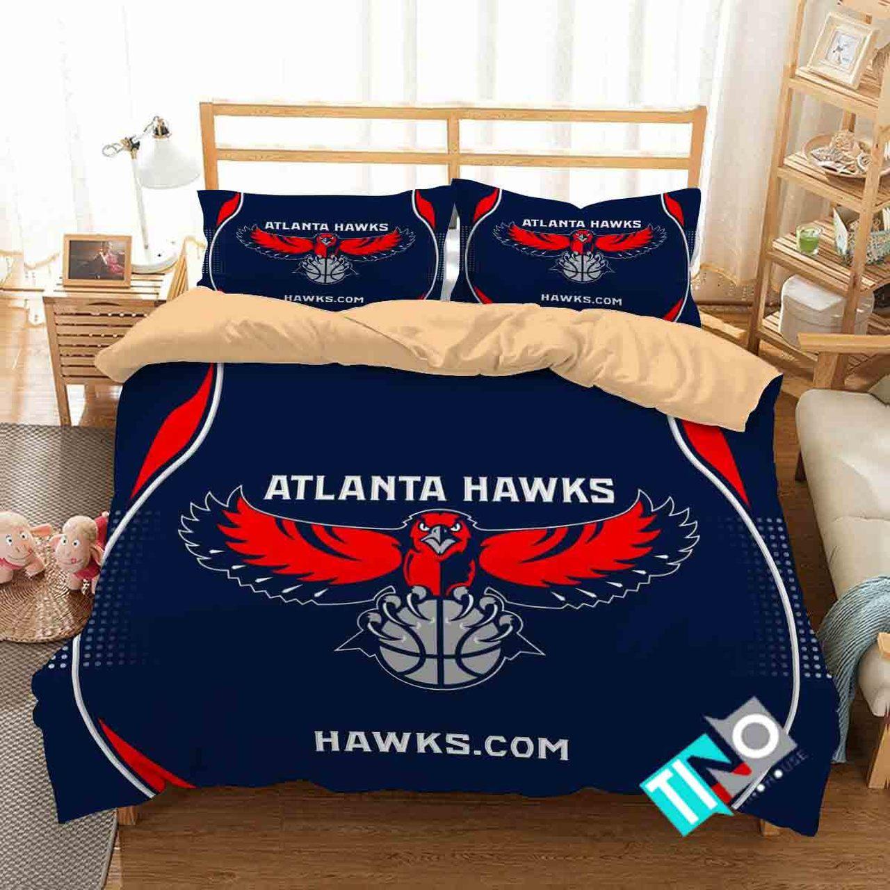 NBA Atlanta Hawks Logo Bedding Set