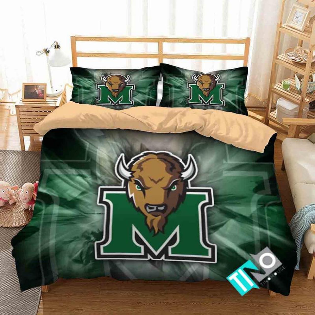 NCAA Marshall Thundering Herd Logo Bedding Sets