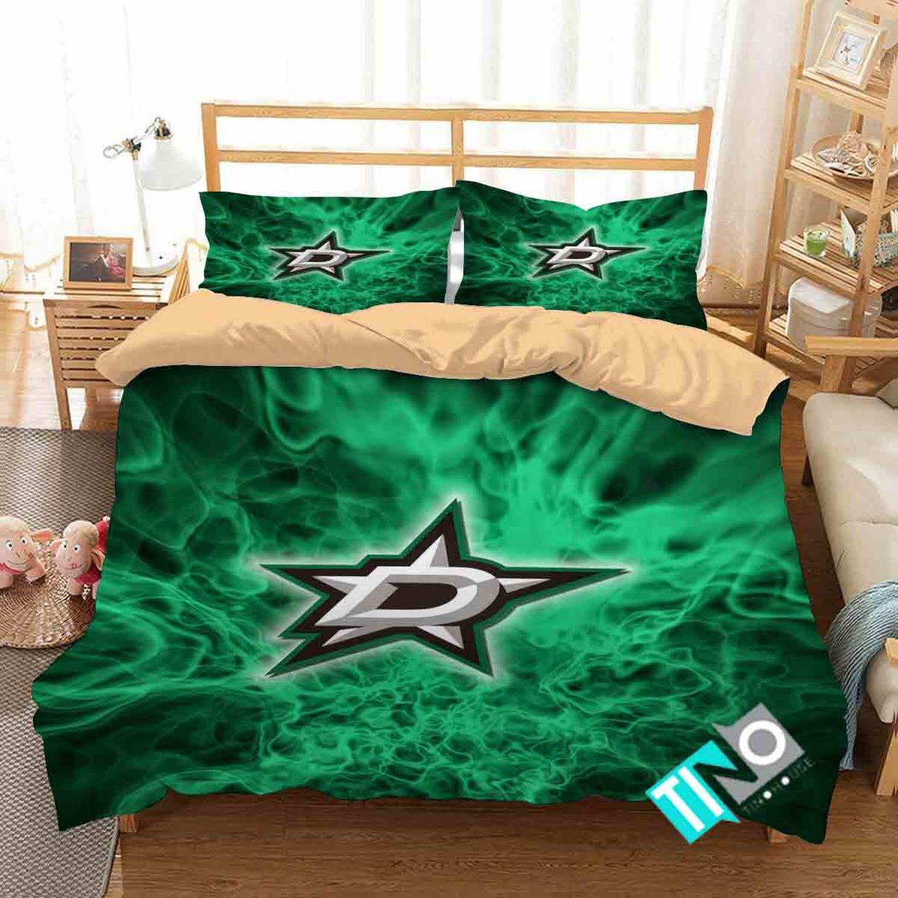 NHL Dallas Stars Logo Bedding Set