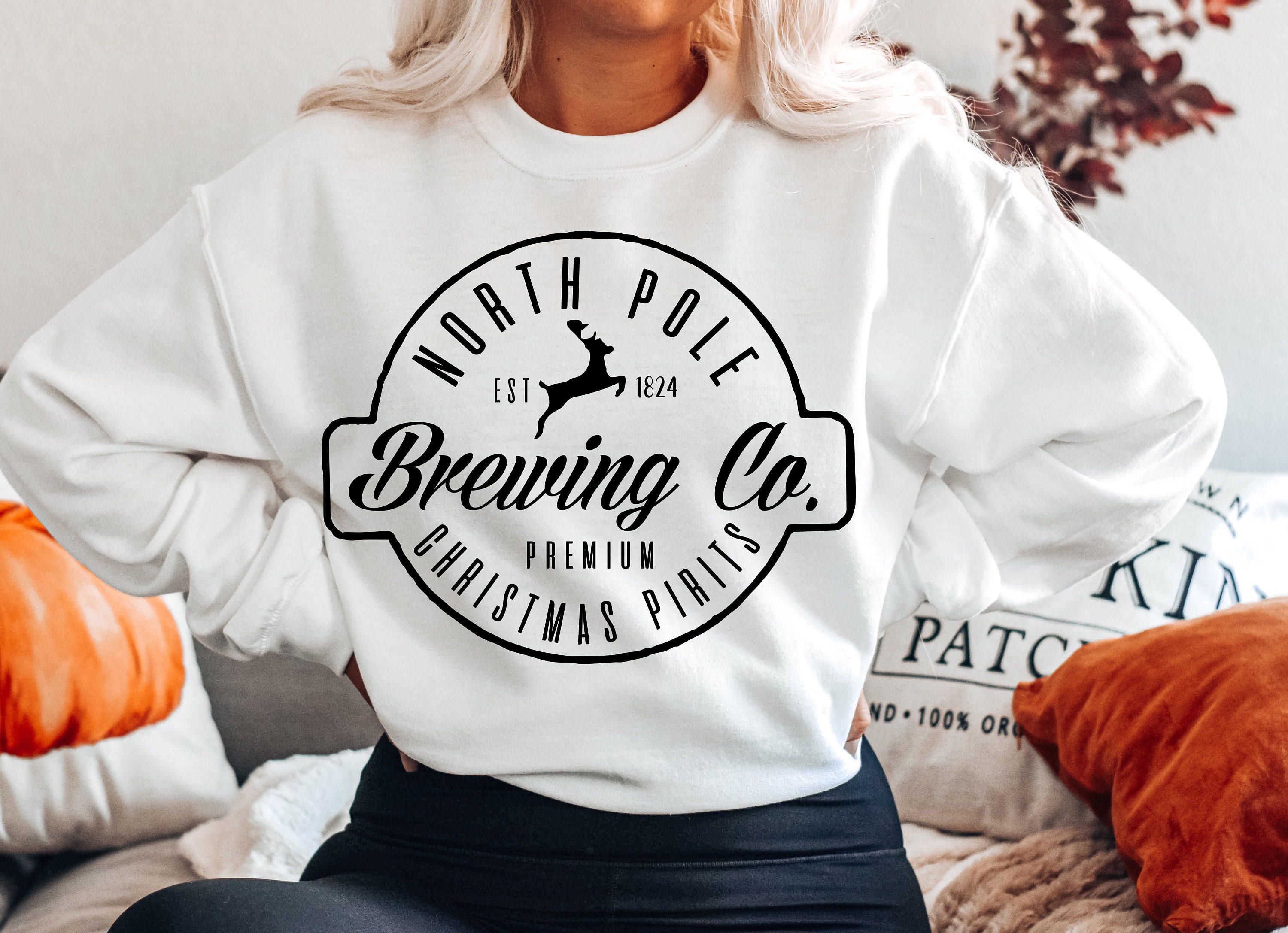 North Pole Brewing Co Christmas Spirits Est 1824 Unisex Sweatshirt