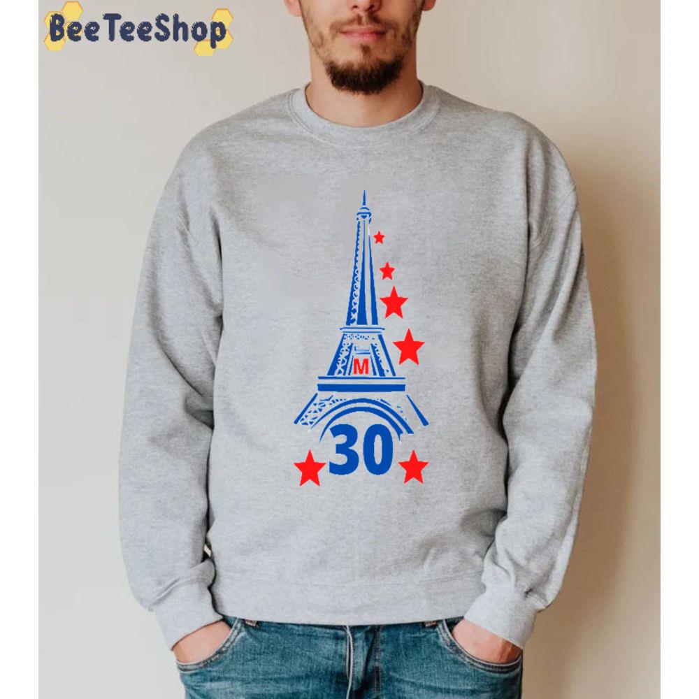 Number 30 With Eiffel Lionel Messi Football Unisex Sweatshirt