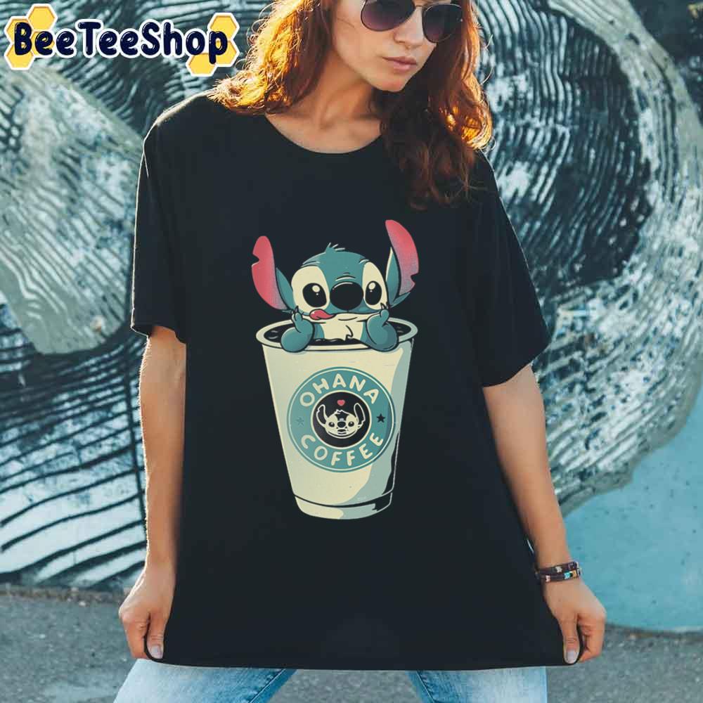 Ohana Coffee Cute Stitch Unisex T-Shirt