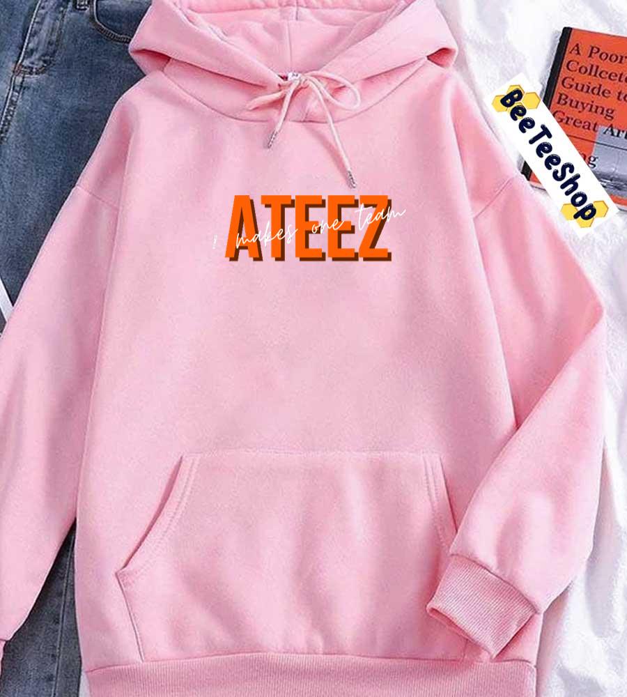 Oranger 8 Makes One Team Ateez Kpop Unisex Hoodie