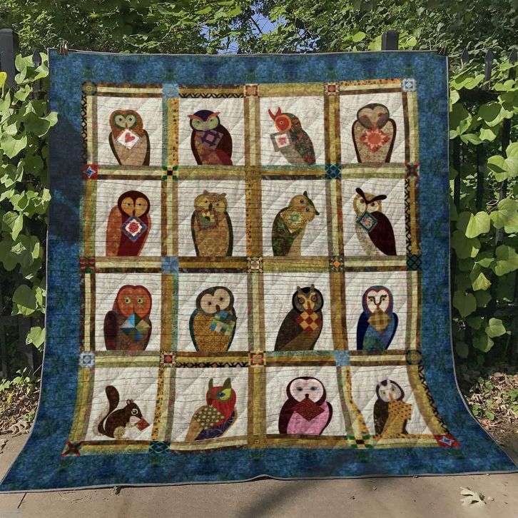 Owl Moments Collection Quilt Blanket