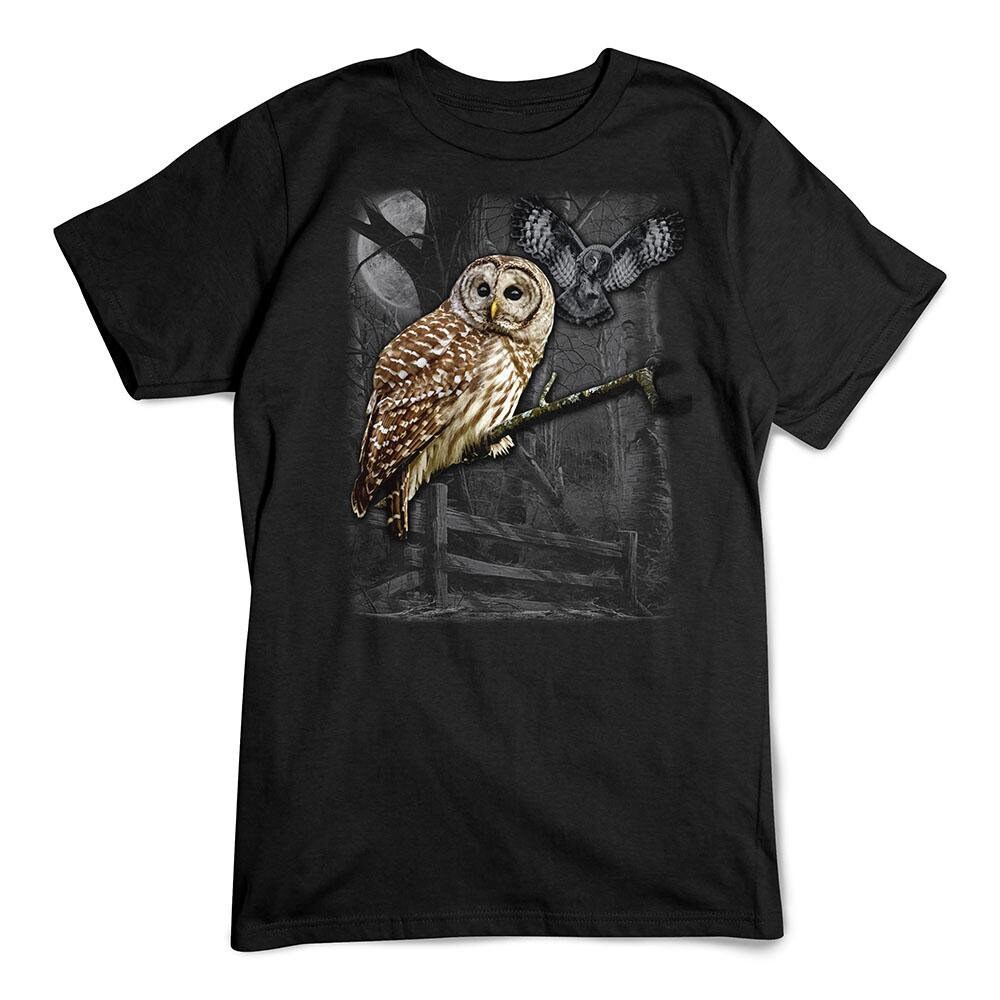 Owl Moonlight Forest Unisex T-Shirt