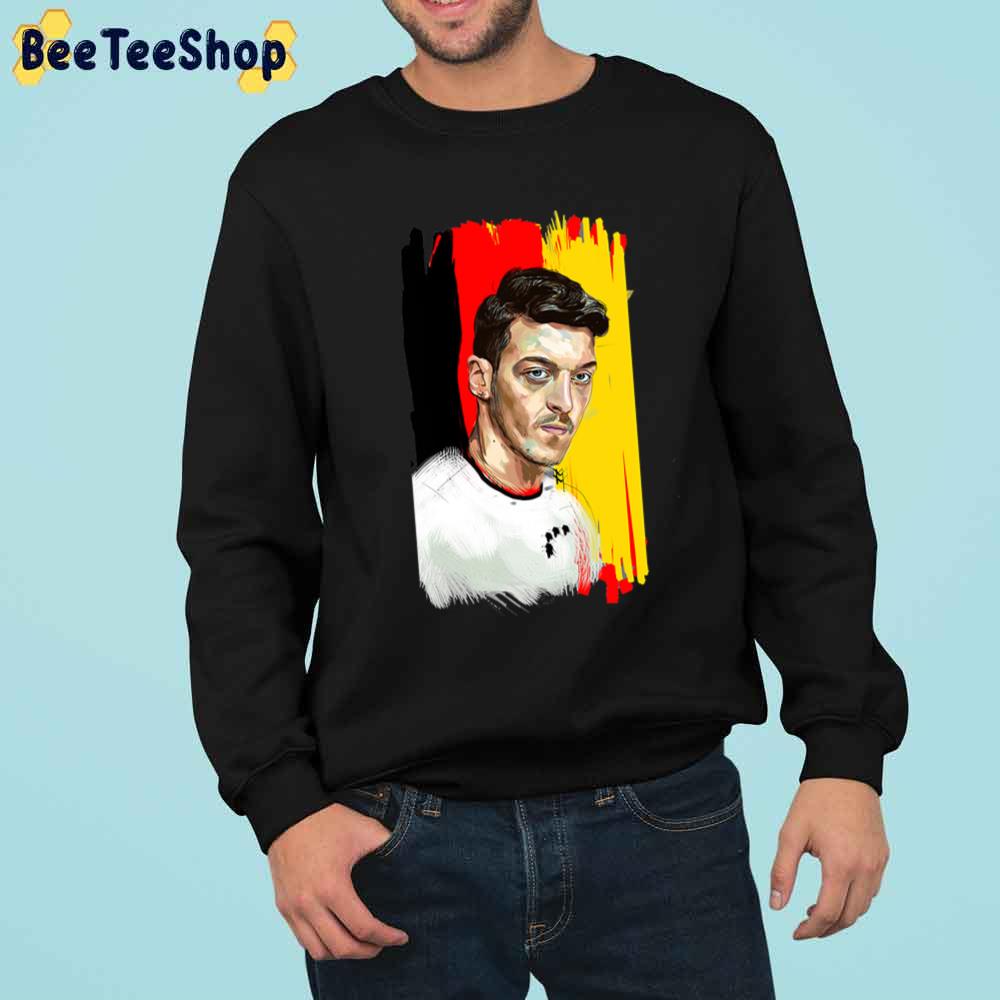 Painting Watercolor Mesut Ozil Football Unisex Sweatshirt