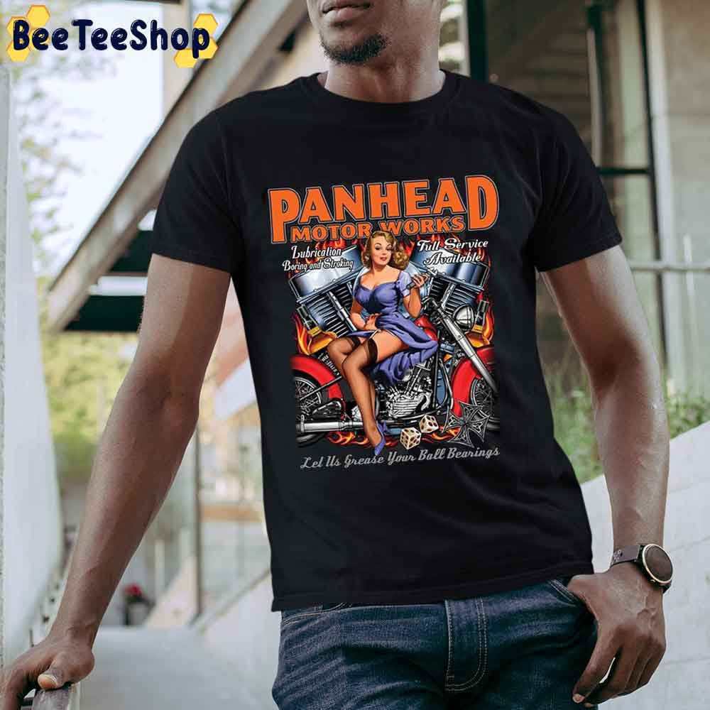 Panhead Motor Works Sexy Girl Unisex T-Shirt