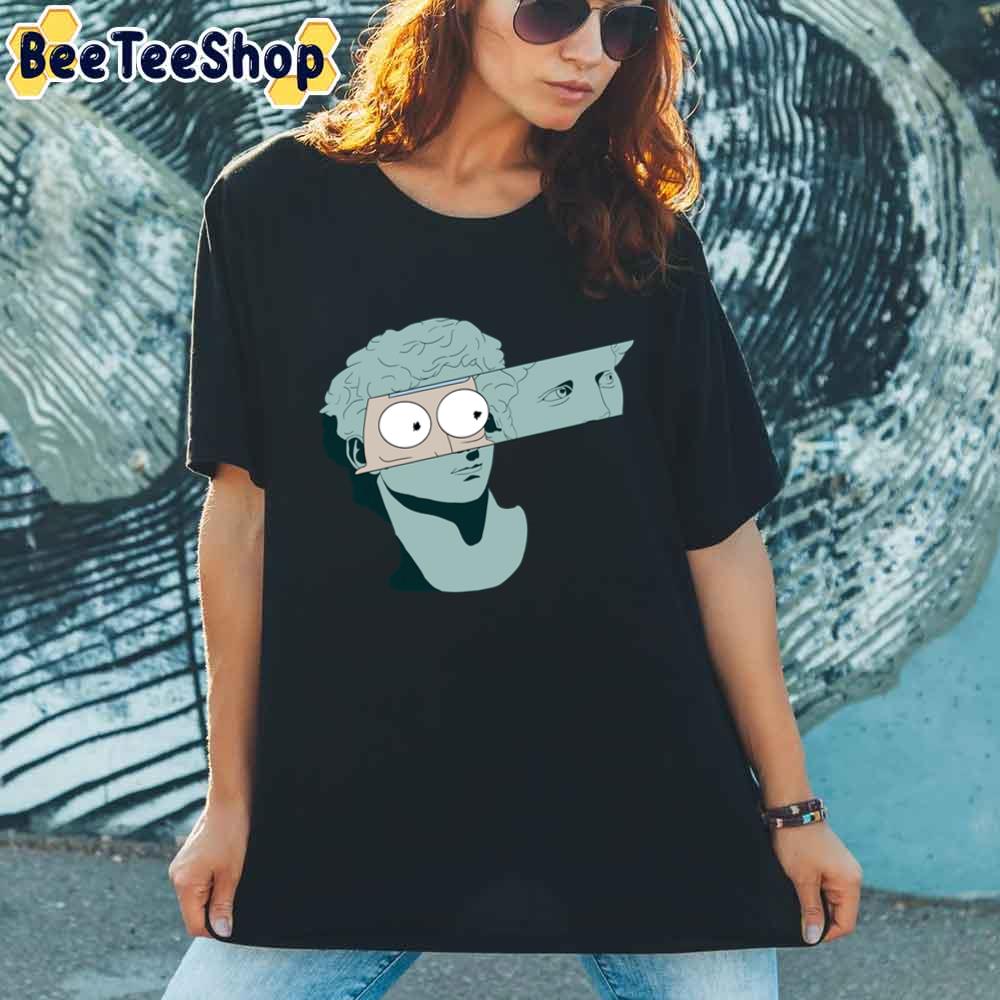 Peeping Rick Funny Rick And Morty unisex T-Shirt