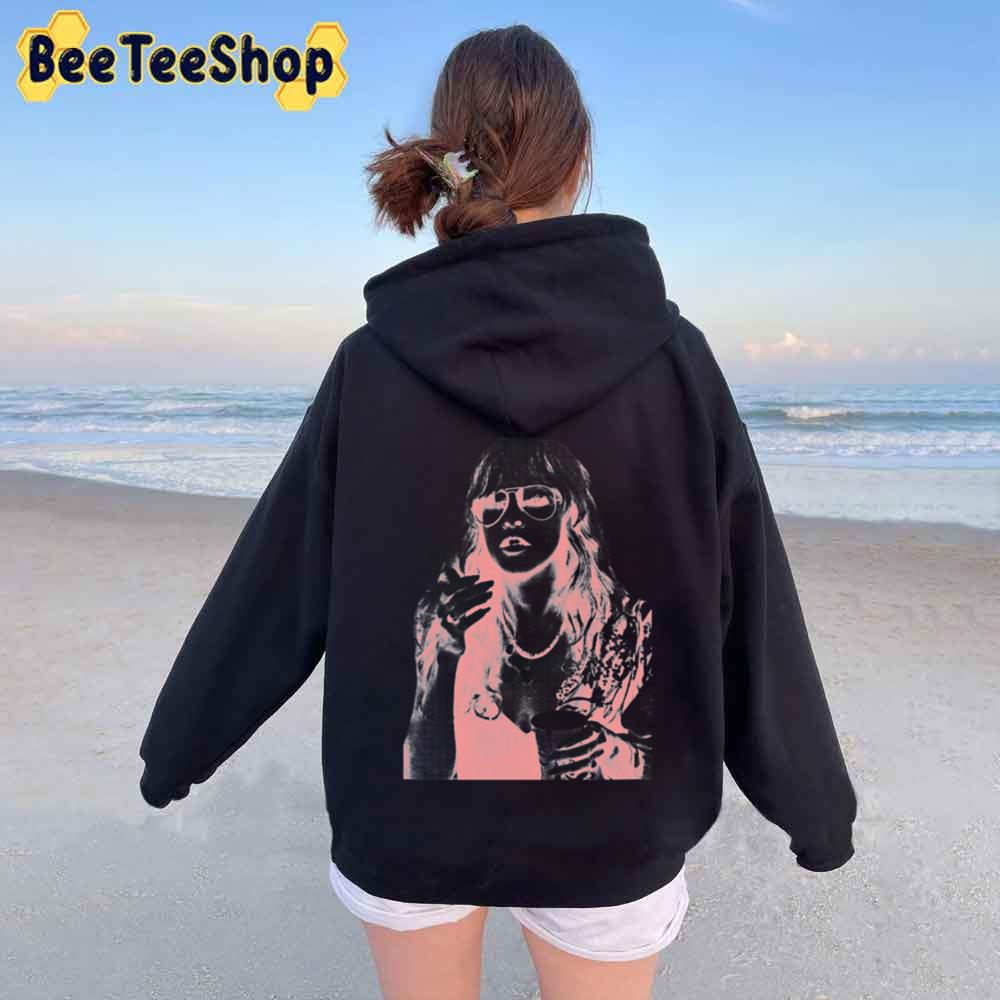 Pink Retro Vintage Styled Design Fleetwood Mac Unisex Hoodie