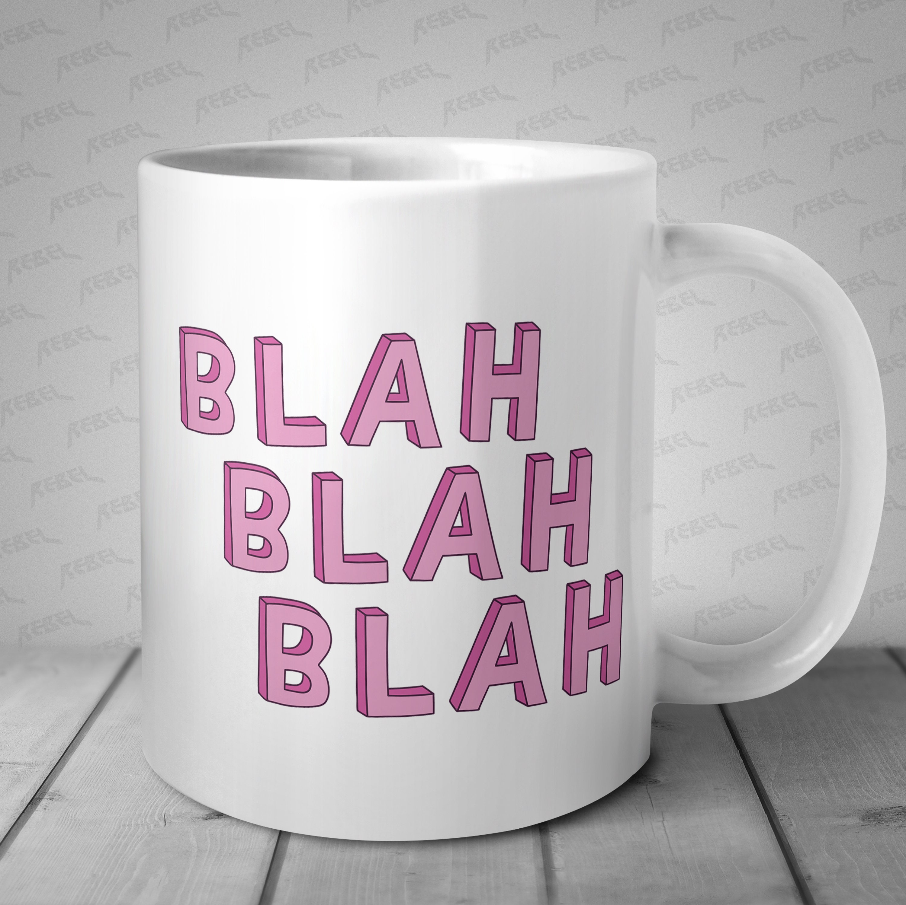 Pink Style Blah Blah Blah Mug