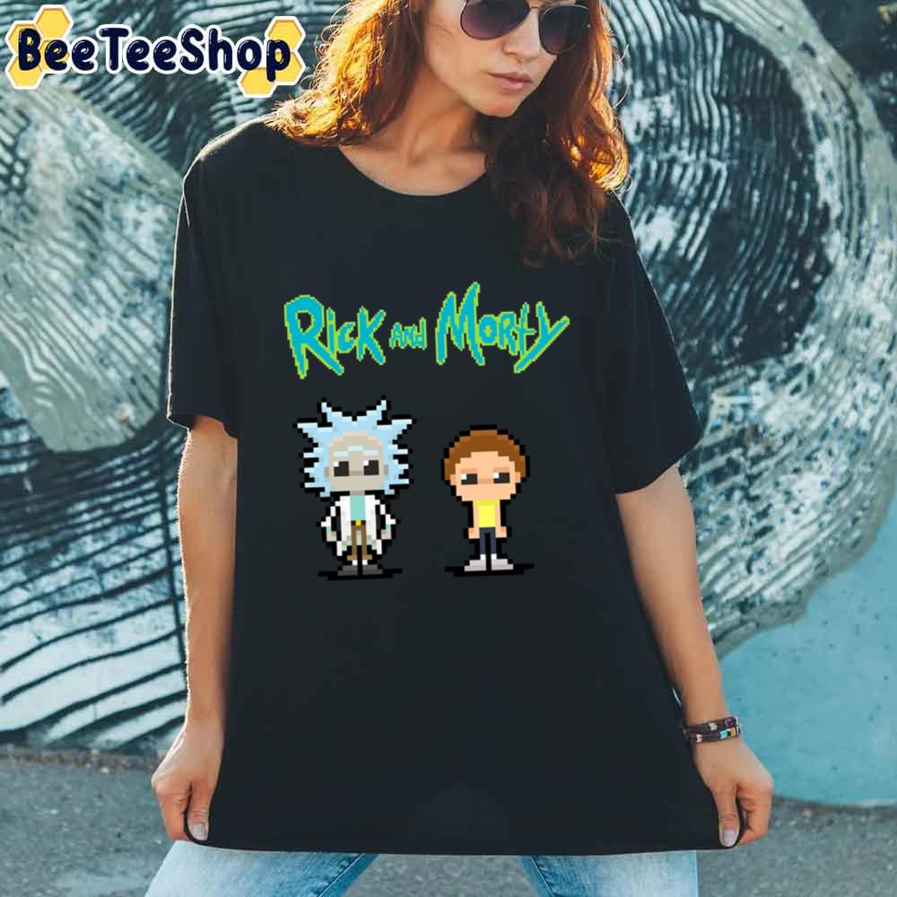 Pixel Rick And Morty unisex T-Shirt